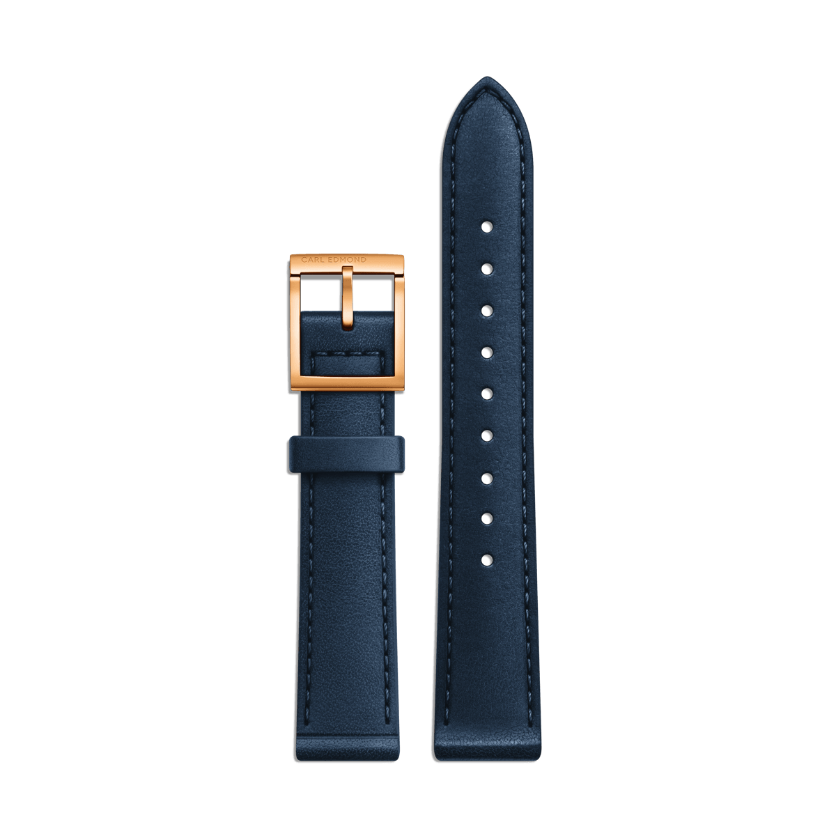 Ocean Blue Rose Gold Strap - Carl Edmond