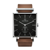 Granit Schwarz Deluxe Cognac Leder - Carl Edmond