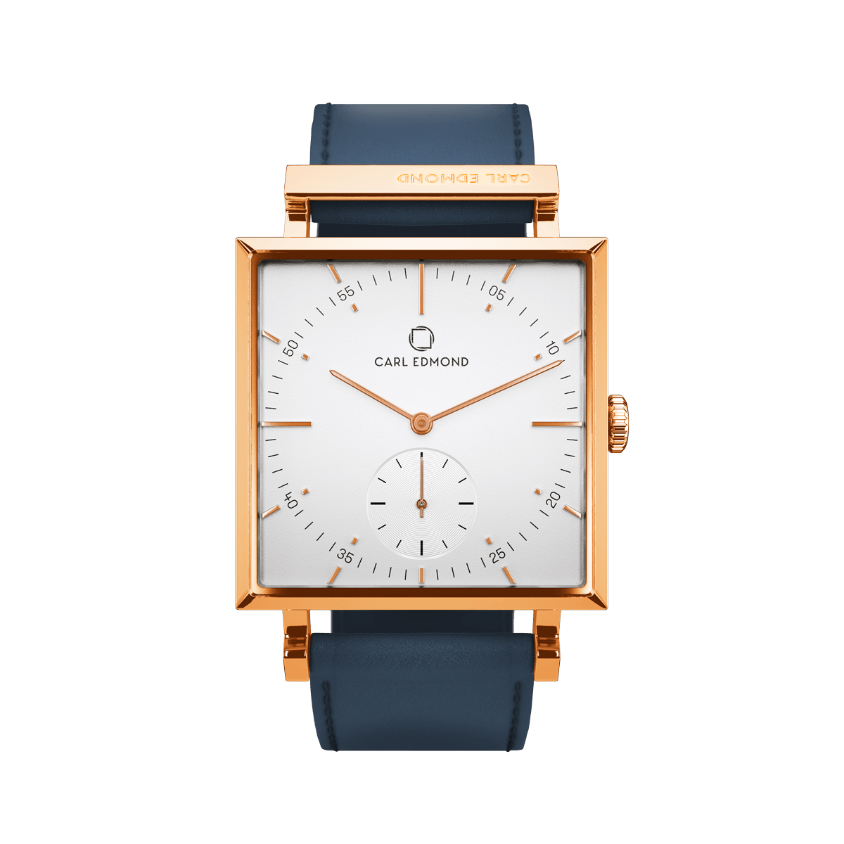 Weiß Deluxe Rose Gold Ocean Blue Leder - Carl Edmond