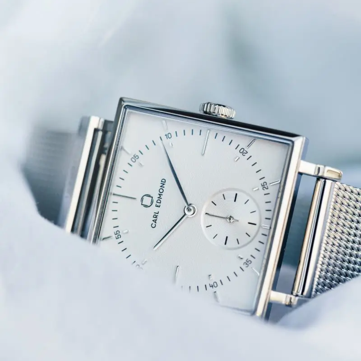 Granit White Deluxe Silver Mesh - Carl Edmond