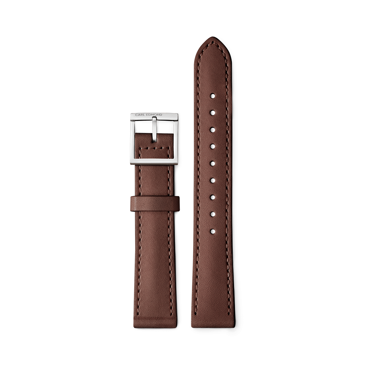 Cognacfarbenes Lederarmband - Carl Edmond