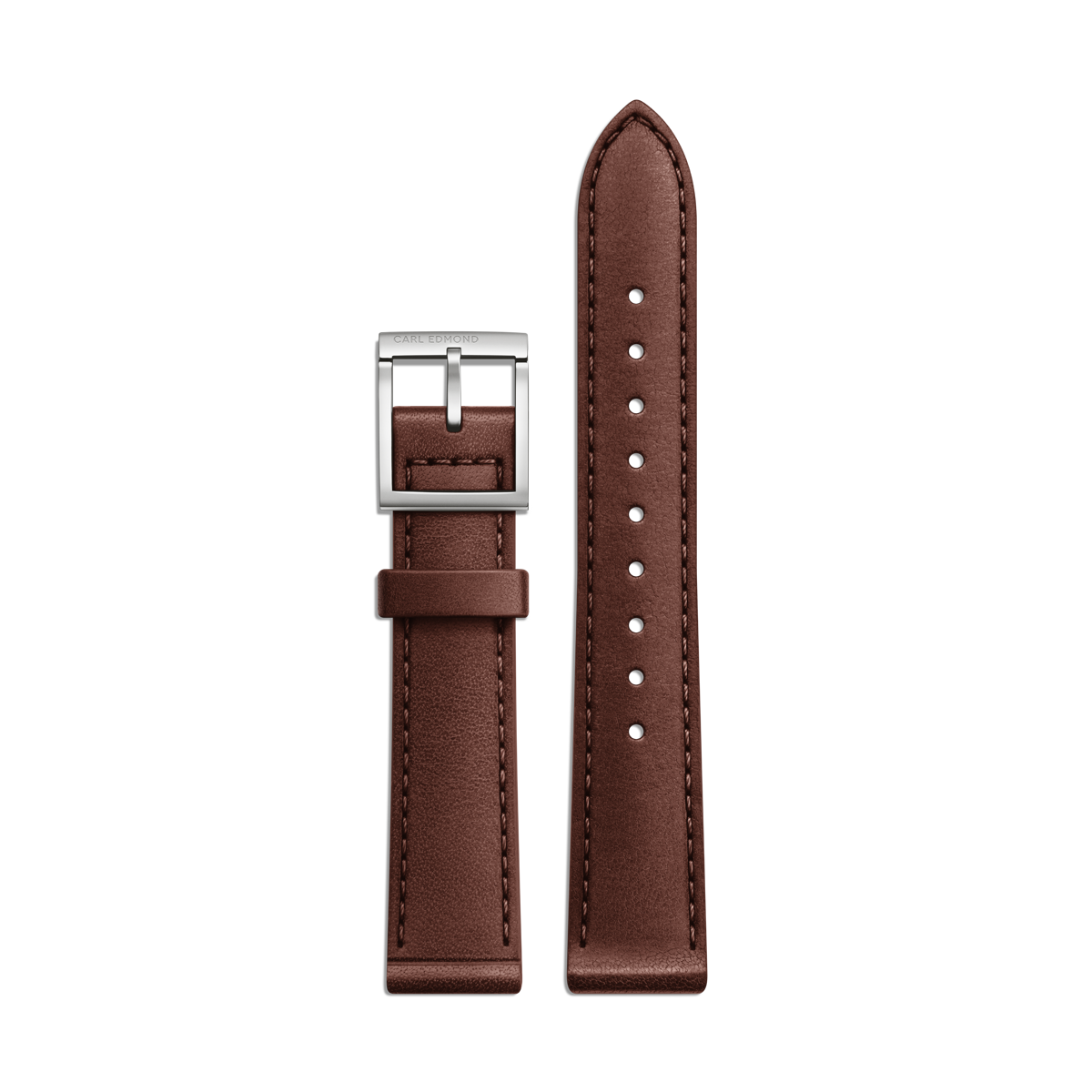 Burgunderfarbenes Lederarmband - Carl Edmond