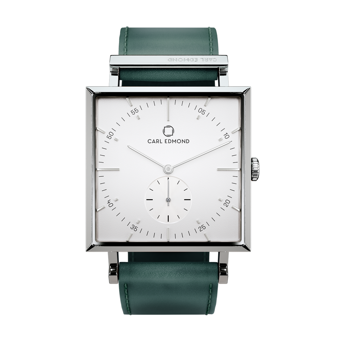 Granit White Deluxe Forest Green Leather