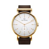 Ryolit White Deluxe Gold Dark Brown Leather - Carl Edmond