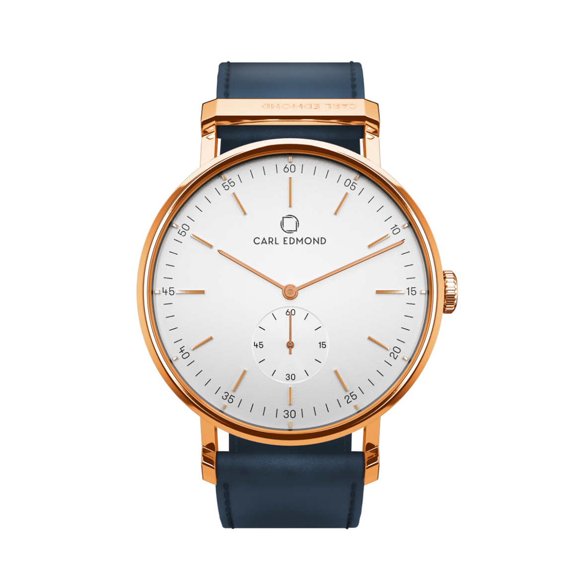 Ryolit White Deluxe Rose Gold Ocean Blue Leder - Carl Edmond