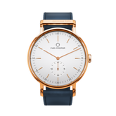 Ryolit White Deluxe Rose Gold Ocean Blue Leather - Carl Edmond
